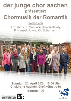 Konzertplakat 21.04.2024 Citykirche Aachen